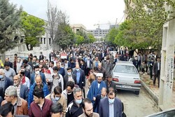 خروش مردم شهر محمدیار نقده در راهپیمایی روز قدس