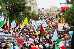 حمایت مردم روزه دار فرخشهر از مردم فلسطین