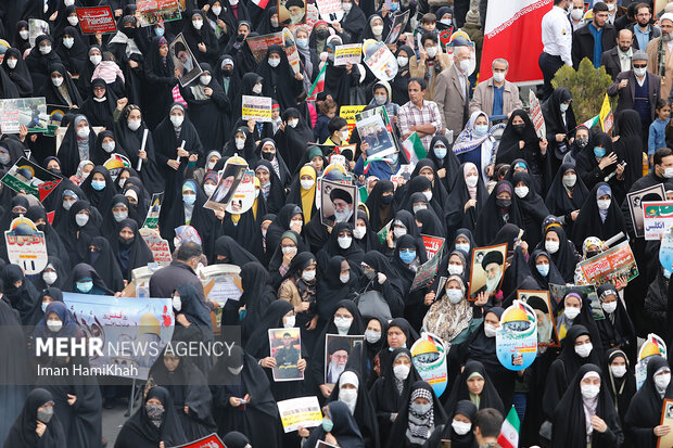 راهپیمایی روز قدس در همدان
