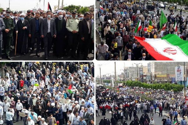 راهپیمایی باشکوه روز قدس در شهرستان های استان تهران