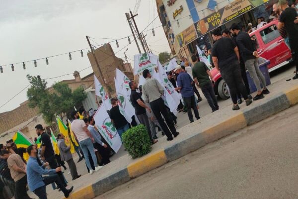 برگزاری راهپیمایی در «بصره» عراق/ بحرینی‌ها به خیابان آمدند