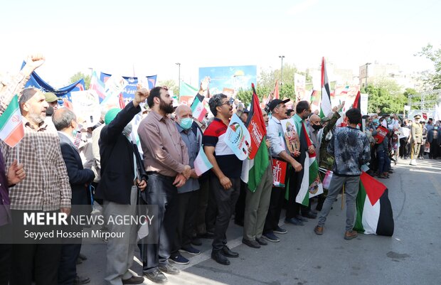 راهپیمایی باشکوه روز قدس در مشهد