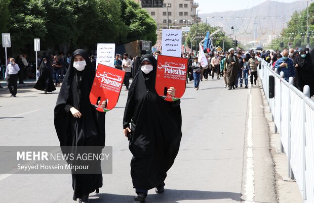 راهپیمایی باشکوه روز قدس در مشهد