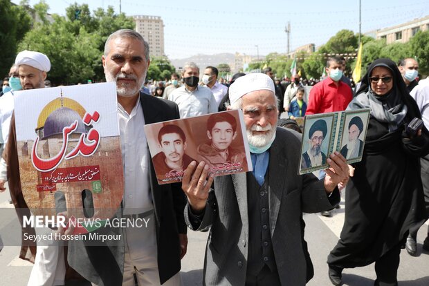 راهپیمایی باشکوه روز قدس در مشهد