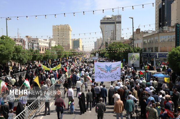 راهپیمایی باشکوه روز قدس در مشهد