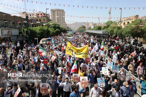 راهپیمایی باشکوه روز قدس در مشهد