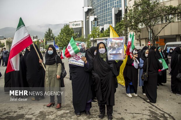 راهپیمایی ضد صهیونیستی مردم سنندج