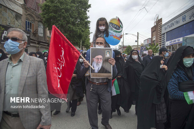 راهپیمایی روز قدس در کرمانشاه