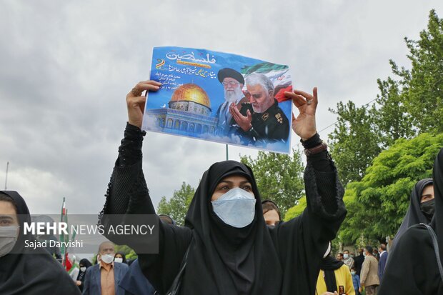 راهپیمایی روز جهانی قدس در مرکز لرستان