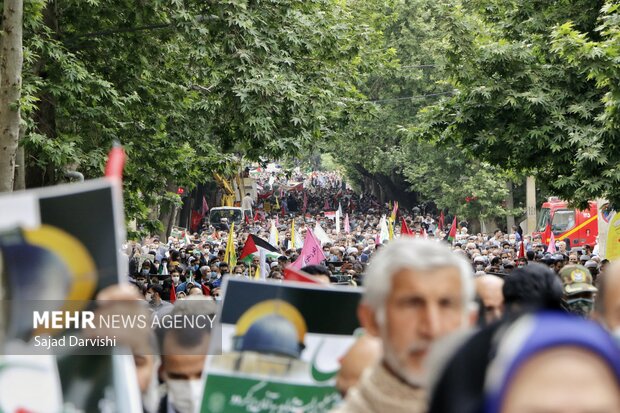 راهپیمایی روز جهانی قدس در مرکز لرستان