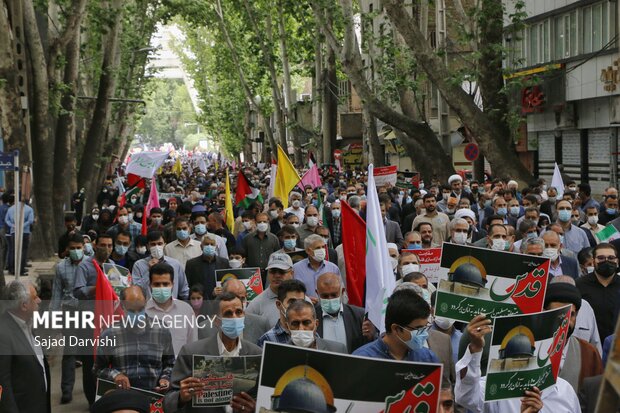 راهپیمایی روز جهانی قدس در مرکز لرستان