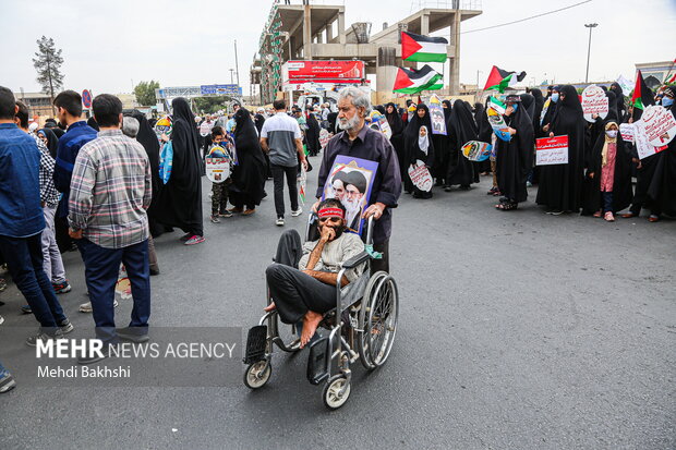 راهپیمایی روز قدس با حضور گسترده مردم انقلابی قم