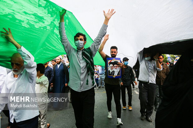 راهپیمایی روز قدس با حضور گسترده مردم انقلابی قم