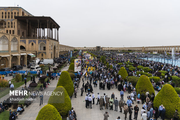 راهپیمایی روز جهانی قدس در میدان نقش جهان اصفهان