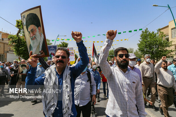 راهپیمایی باشکوه روز جهانی قدس در یزد