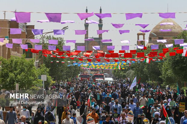 راهپیمایی باشکوه روز جهانی قدس در یزد