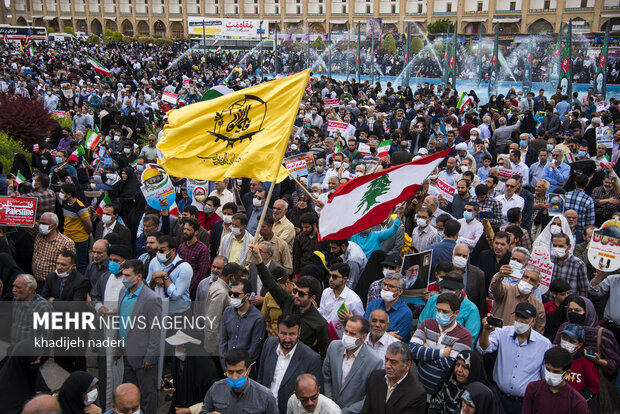 راهپیمایی روز جهانی قدس در میدان نقش جهان اصفهان