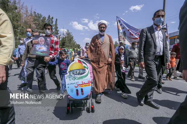 راهپیمایی روز قدس در بیرجند