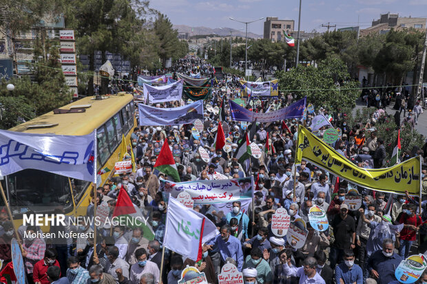 راهپیمایی روز قدس در بیرجند