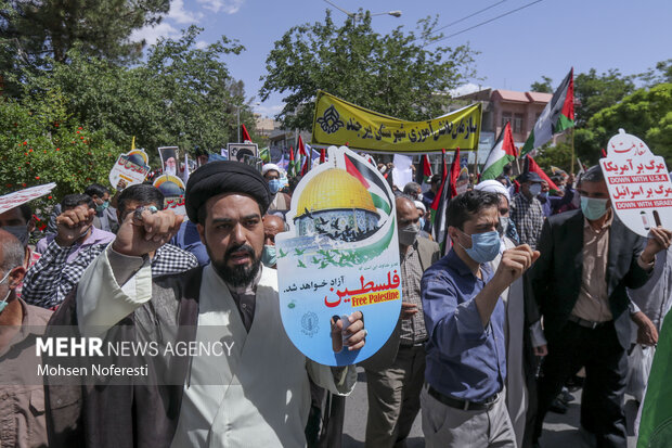 راهپیمایی روز قدس در بیرجند