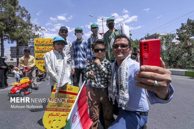 راهپیمایی روز قدس در بیرجند