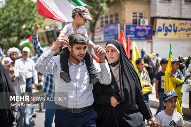 فریاد «مرگ بر اسرائیل» در خلخال طنین انداز شد