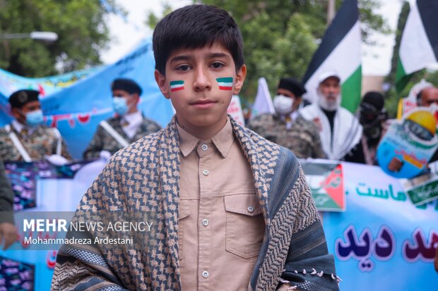 راهپیمایی باشکوه روز قدس در ورامین