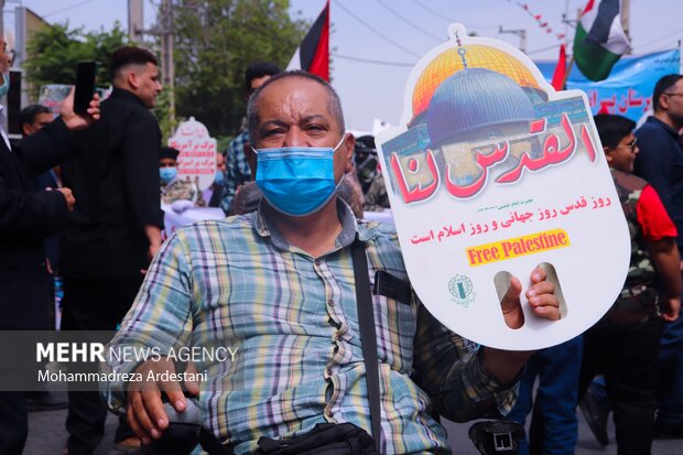 راهپیمایی باشکوه روز قدس در ورامین