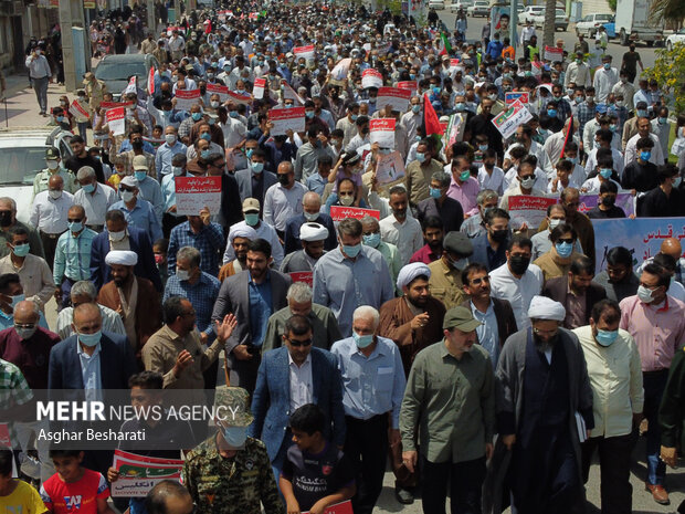 راهپیمایی روز قدس قشم