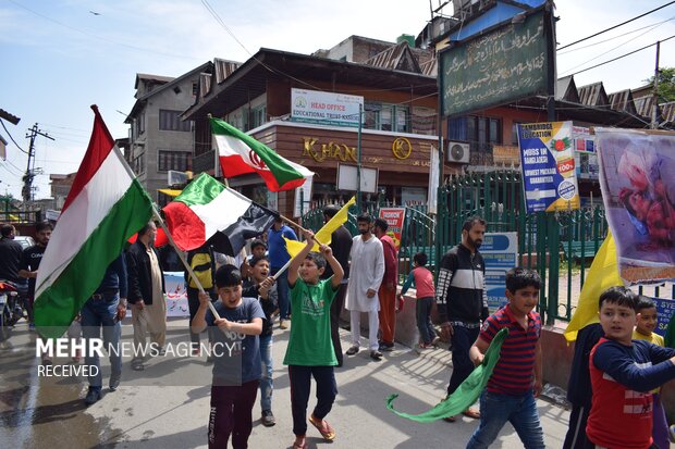 راهپیمایی روز جهانی قدس در کشمیر