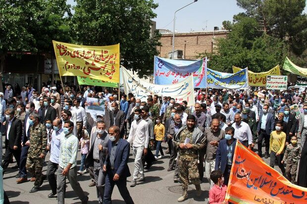 هم‌صدایی مردم گناباد با ملت مظلوم فلسطین 