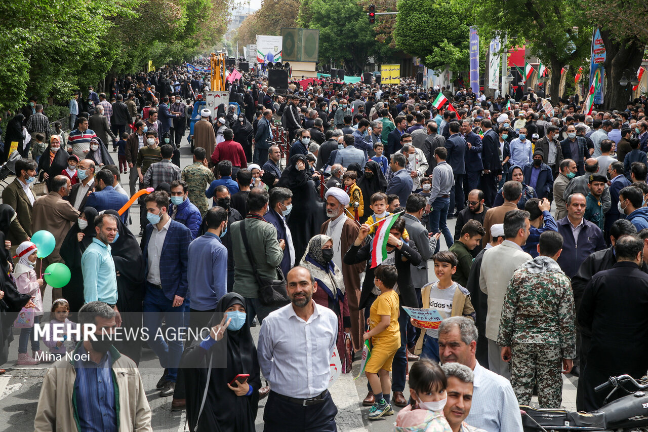 جلوه هایی از شکوه مردم تبریز در راهپیمایی روز قدس