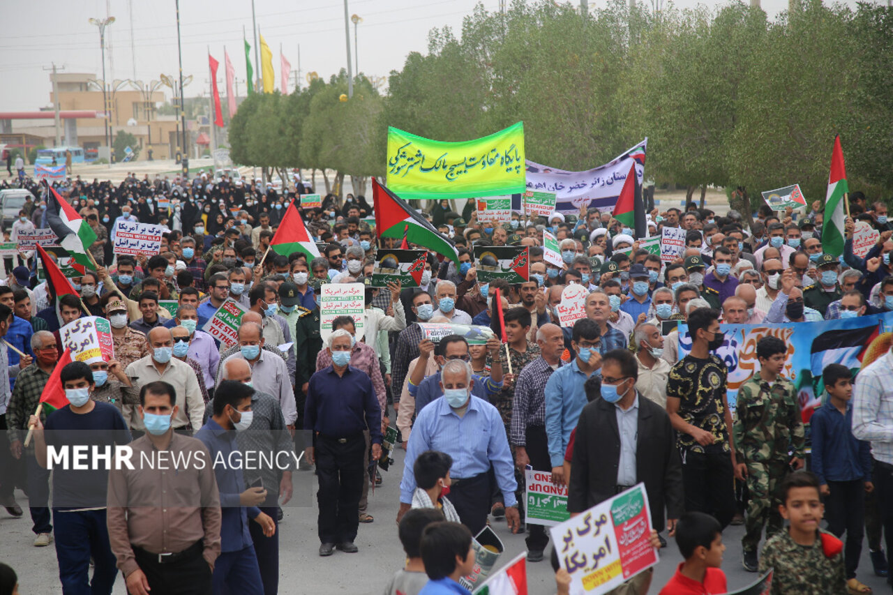 مراسم روز جهانی قدس در اهرم برگزار شد