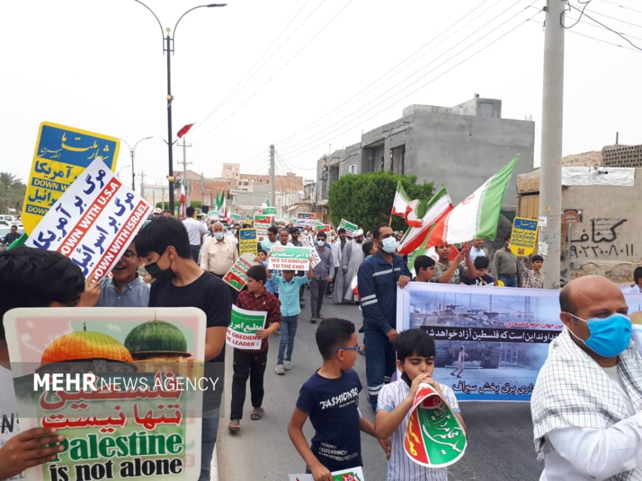 مراسم راهپیمایی روز جهانی قدس در سیراف برگزار شد