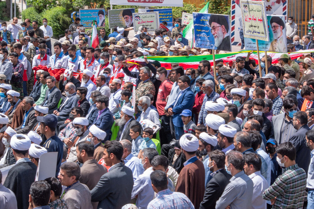 راهپیمایی روز جهانی قدس در تایباد و خواف برگزار شد
