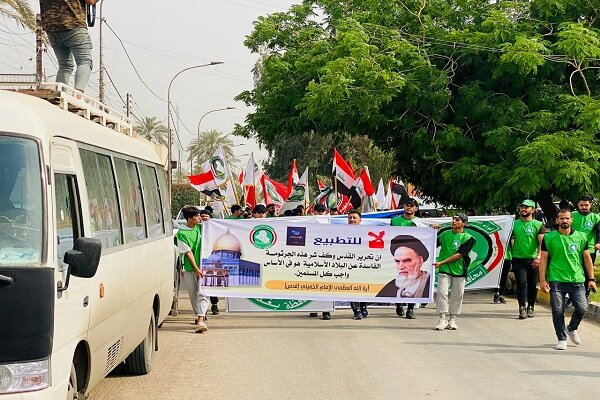 برگزاری راه پیمایی روز قدس در بغداد و دیالی عراق