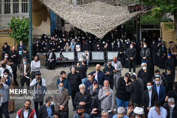 Talebzadeh funeral ceremony