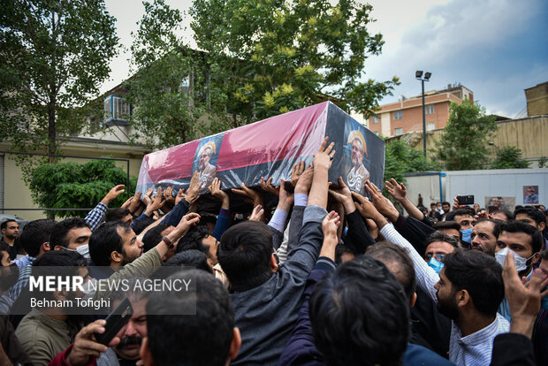 Talebzadeh funeral ceremony