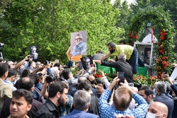 Funeral ceremony of veteran filmmaker Nader Talebzadeh