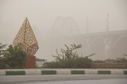 غلظت گرد و خاک در خوزستان به ۴۲ برابر حد مجاز رسید