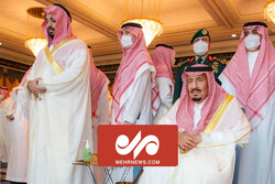 حضور پادشاه و ولیعهد عربستان در نماز عیدفطر