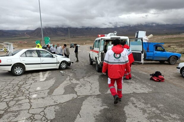 امدادرسانی به ۱۰ حادثه ترافیکی در خراسان شمالی توسط هلال احمر
