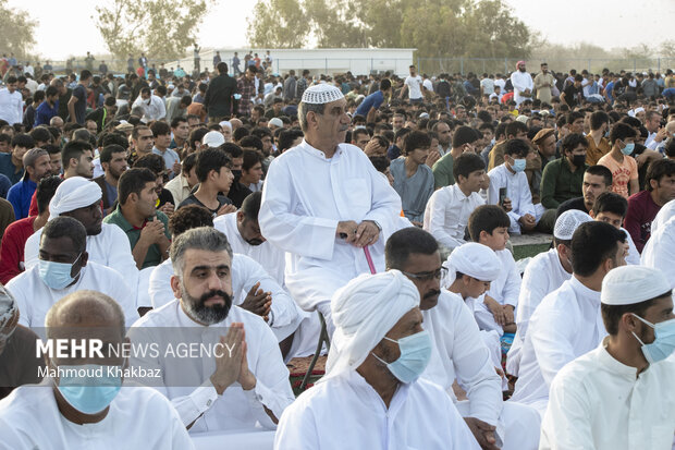 اقامه نماز عید فطر اهل سنت در کیش