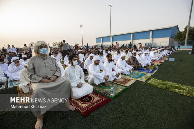 اقامه نماز عید فطر اهل سنت در کیش