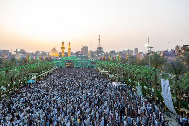 نماز عید فطر در بین‌الحرمین/ تصویر