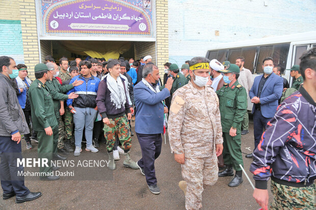 رزمایش سراسری جهادگران فاطمی در استان اردبیل