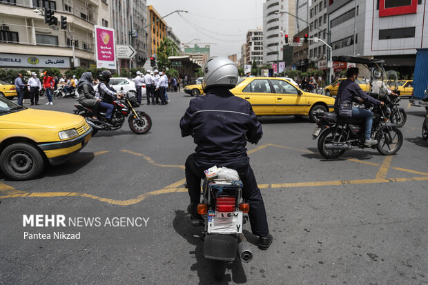 اجرای طرح تشدید برخورد با تخلفات موتورسیکلت سواران در تهران