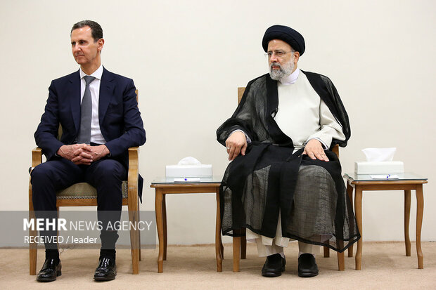 لقاء الرئيس السوري بقائد الثورة في طهران 