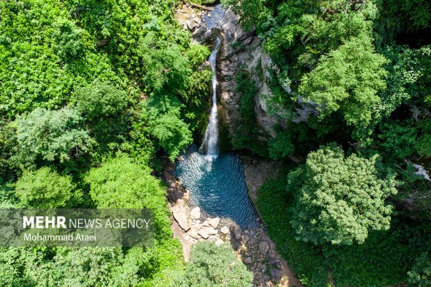 Seven Shirabad waterfalls in Golestan province