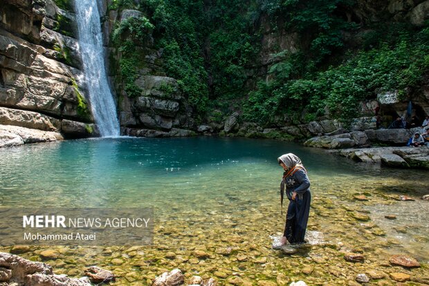 Seven Shirabad waterfalls in Golestan province